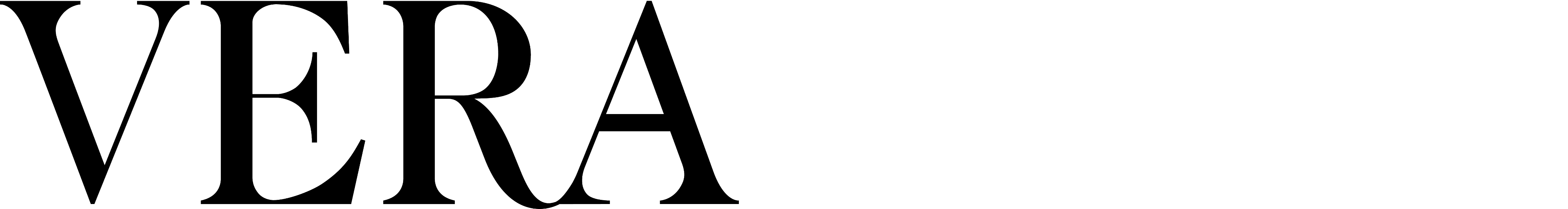 Vera Wang Logo displayed with vera in black text and wang in white text